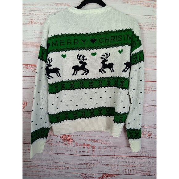 Simplee Ugly Christmas Sweater Women's Medium Merry Christmas - Picture 2 of 7